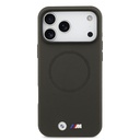 Apple iPhone 17 Pro Max Uyumlu Kılıf BMW Orjinal Lisanslı M-safe Şarj Özellikli Metal Logolu Delikli M Dizayn Deri Kapak - 2