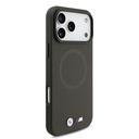 Apple iPhone 17 Pro Max Uyumlu Kılıf BMW Orjinal Lisanslı M-safe Şarj Özellikli Metal Logolu Delikli M Dizayn Deri Kapak - 3