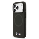 Apple iPhone 17 Pro Max Uyumlu Kılıf BMW Orjinal Lisanslı M-safe Şarj Özellikli Metal Logolu Delikli M Dizayn Deri Kapak - 7