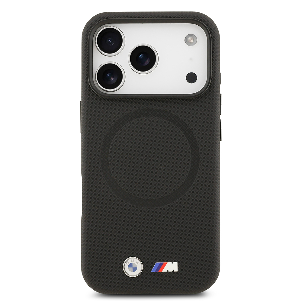 Apple iPhone 17 Pro Max Uyumlu Kılıf BMW Orjinal Lisanslı M-safe Şarj Özellikli Metal Logolu Delikli M Dizayn Deri Kapak - 8