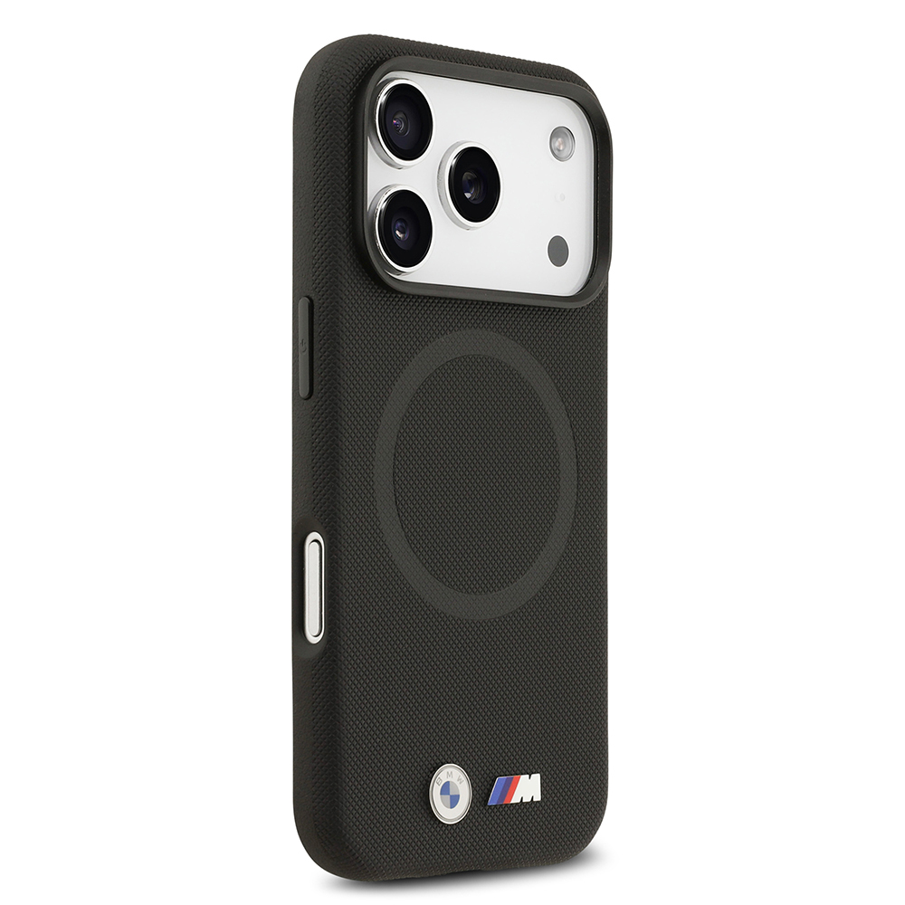 Apple iPhone 17 Pro Max Uyumlu Kılıf BMW Orjinal Lisanslı M-safe Şarj Özellikli Metal Logolu Delikli M Dizayn Deri Kapak - 9