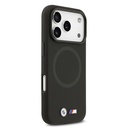 Apple iPhone 17 Pro Max Uyumlu Kılıf BMW Orjinal Lisanslı M-safe Şarj Özellikli Metal Logolu Delikli M Dizayn Deri Kapak - 9
