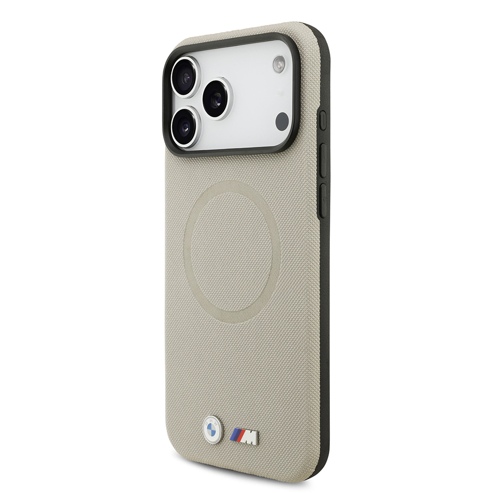 Apple iPhone 17 Pro Max Uyumlu Kılıf BMW Orjinal Lisanslı M-safe Şarj Özellikli Metal Logolu Delikli M Dizayn Deri Kapak - 13