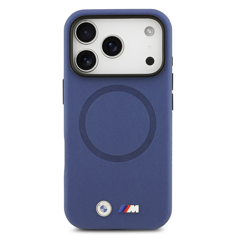 Apple iPhone 17 Pro Max Uyumlu Kılıf BMW Orjinal Lisanslı M-safe Şarj Özellikli Metal Logolu Delikli M Dizayn Deri Kapak - 20