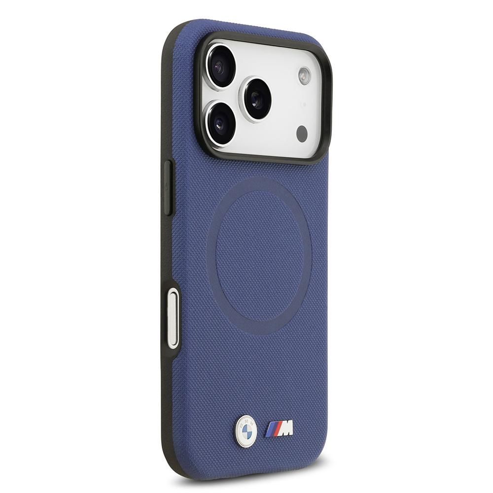 Apple iPhone 17 Pro Max Uyumlu Kılıf BMW Orjinal Lisanslı M-safe Şarj Özellikli Metal Logolu Delikli M Dizayn Deri Kapak - 21