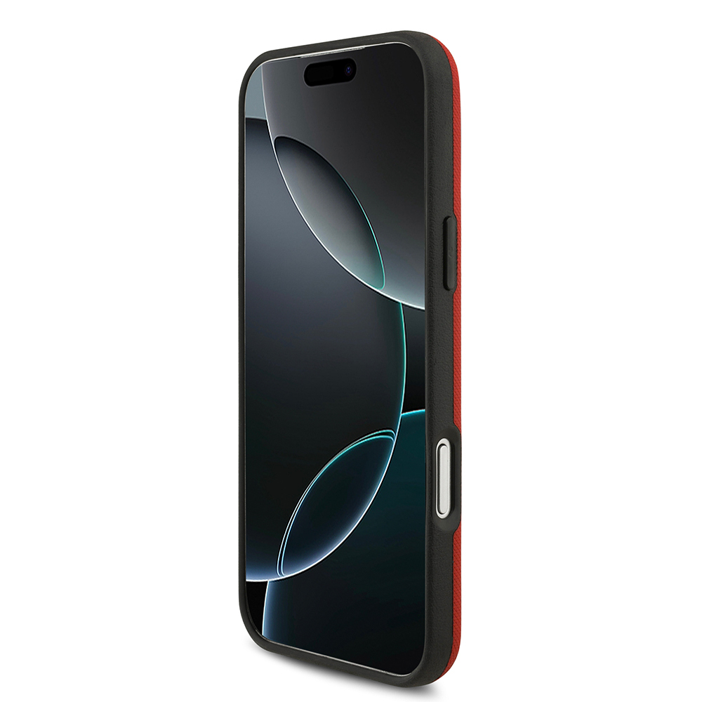 Apple iPhone 17 Pro Max Uyumlu Kılıf BMW Orjinal Lisanslı M-safe Şarj Özellikli Metal Logolu Delikli M Dizayn Deri Kapak - 28
