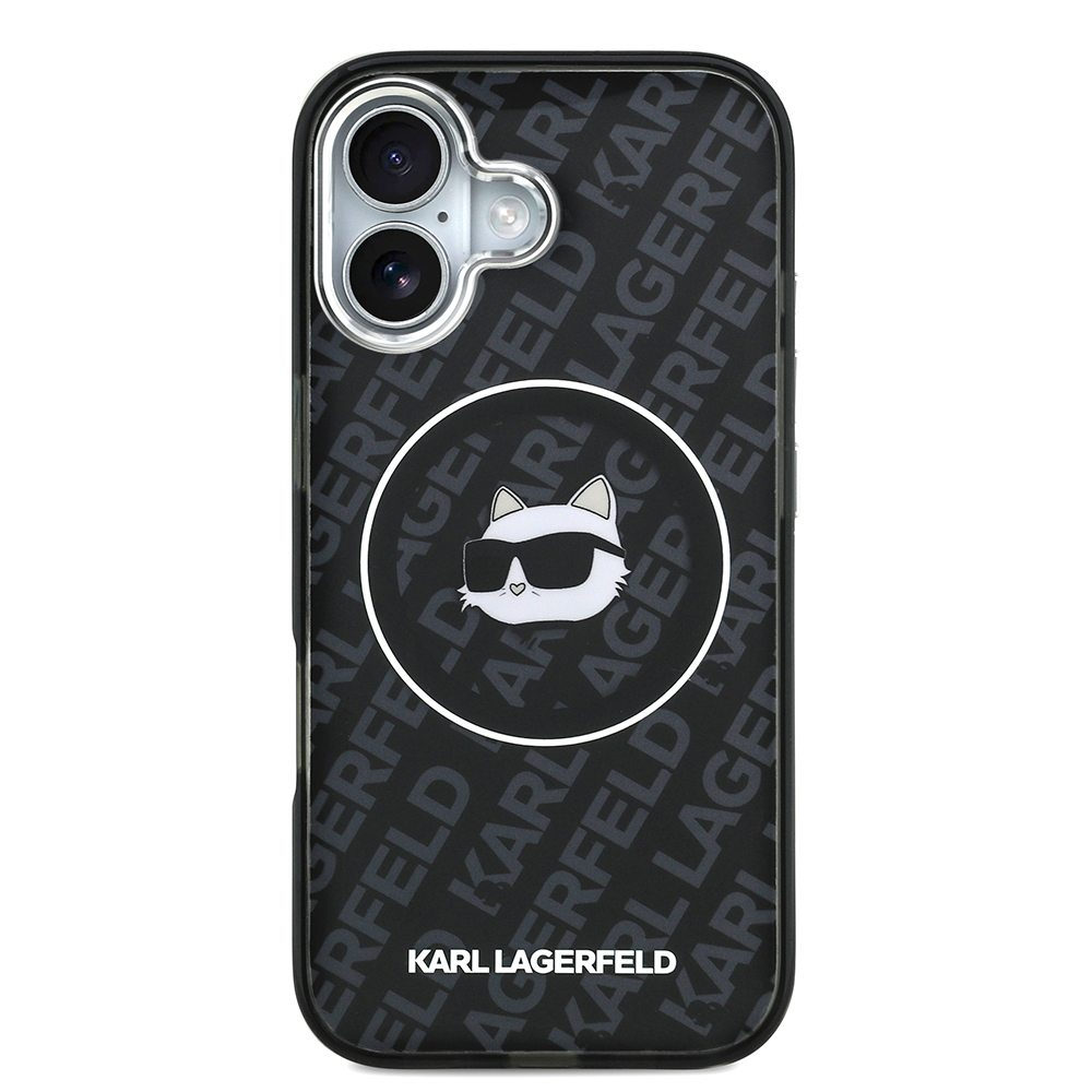 Apple iPhone 17 Uyumlu Kılıf Karl Lagerfeld Orjinal Lisanslı IML Baskılı Choupette Heads Kapak - 2