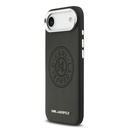Apple iPhone 17 Air Uyumlu Kılıf Karl Lagerfeld Orjinal Lisanslı M-safe Şarj Özellikli Delikli Tasarım Metal Logolu PU Deri Kapak - 1