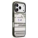 Apple iPhone 17 Pro Uyumlu Kılıf BMW Orjinal Lisanslı M-safe Şarj Özellikli Metal Kamera Butonlu Yatay Şeritli M Dizayn Kapak - 10