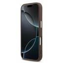Apple iPhone 17 Pro Uyumlu Kılıf Guess Orjinal Lisanslı M-safe Şarj Özellikli Gümüş Metal Kamera Çerçeveli Üçgen Logo 4G Desenli Kapak - 4