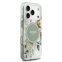Apple iPhone 17 Pro Uyumlu Kılıf Guess Orjinal Lisanslı M-safe Şarj Özellikli Flower Tonal Circle Kapak - 17