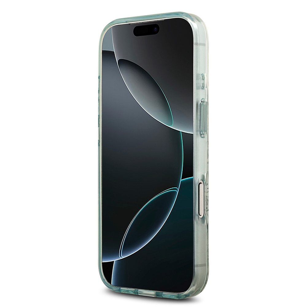 Apple iPhone 17 Pro Uyumlu Kılıf Guess Orjinal Lisanslı M-safe Şarj Özellikli Flower Tonal Circle Kapak - 18