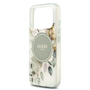 Apple iPhone 17 Pro Uyumlu Kılıf Guess Orjinal Lisanslı M-safe Şarj Özellikli Flower Tonal Circle Kapak - 19