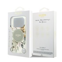 Apple iPhone 17 Pro Uyumlu Kılıf Guess Orjinal Lisanslı M-safe Şarj Özellikli Flower Tonal Circle Kapak - 21