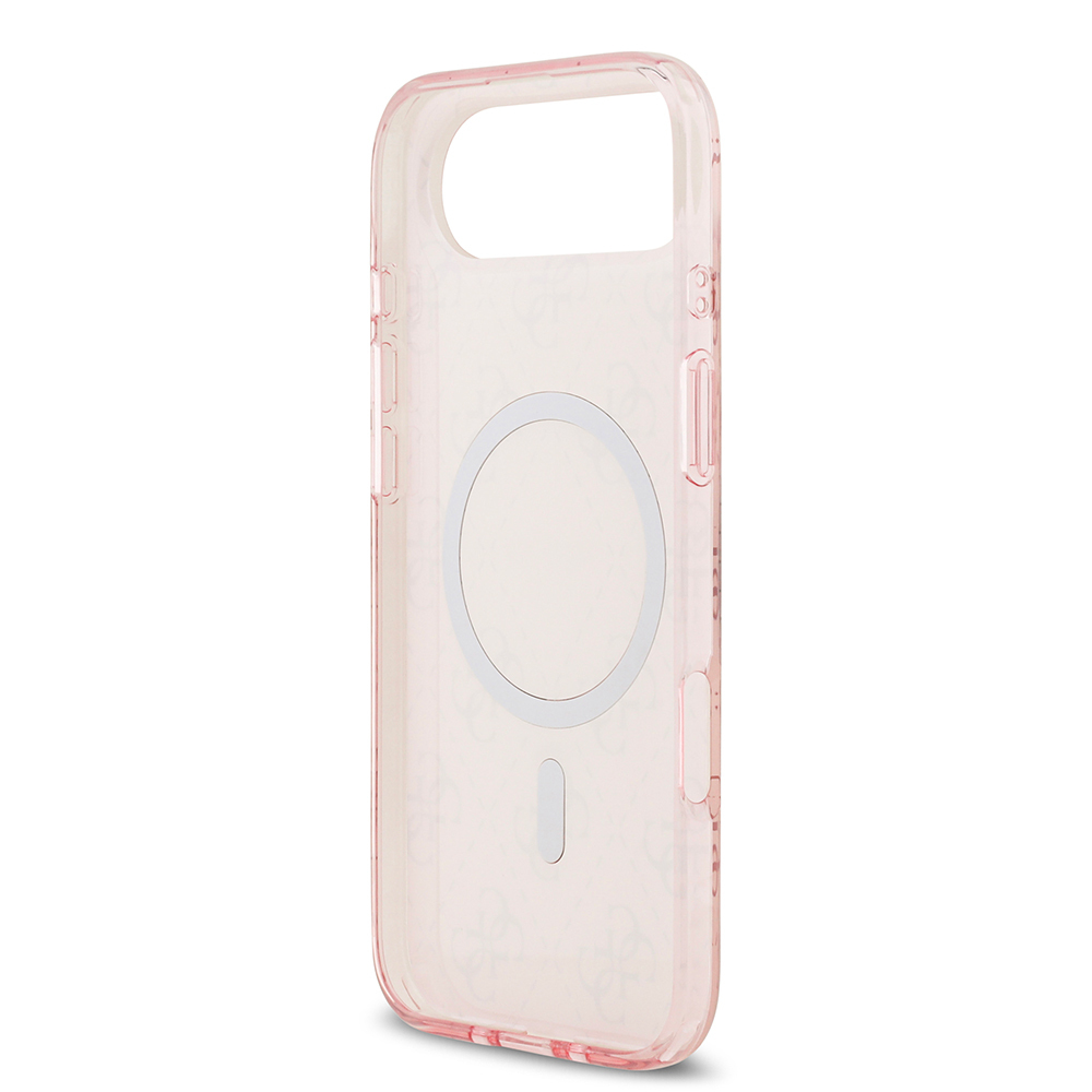 Apple iPhone 17 Air Uyumlu Kılıf Guess Orjinal Lisanslı M-safe Şarj Özellikli IML Baskılı Klasik Logolu 4G Desenli Kapak - 12