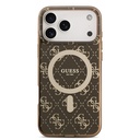 Apple iPhone 17 Pro Max Uyumlu Kılıf Guess Orjinal Lisanslı M-safe Şarj Özellikli IML Baskılı Klasik Logolu 4G Desenli Kapak - 2