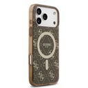 Apple iPhone 17 Pro Max Uyumlu Kılıf Guess Orjinal Lisanslı M-safe Şarj Özellikli IML Baskılı Klasik Logolu 4G Desenli Kapak - 3