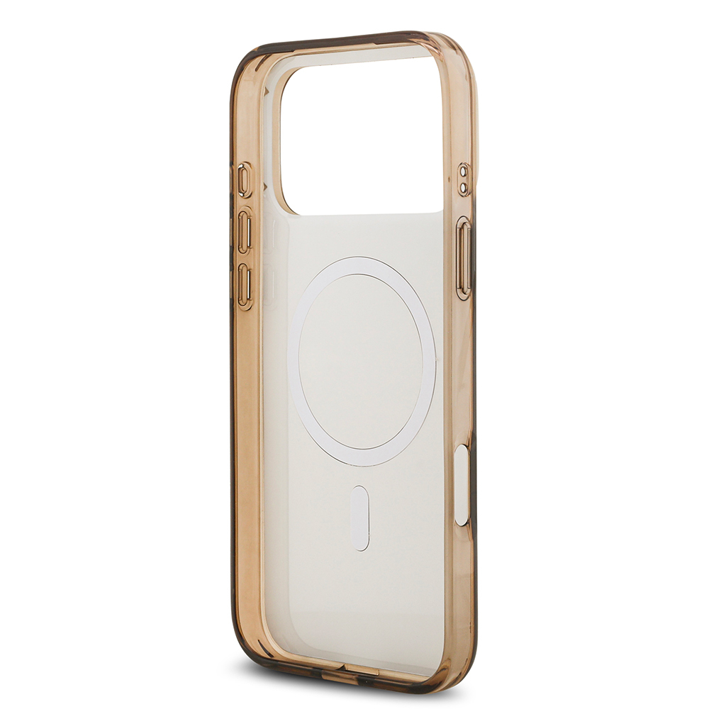 Apple iPhone 17 Pro Max Uyumlu Kılıf Guess Orjinal Lisanslı M-safe Şarj Özellikli IML Baskılı Klasik Logolu 4G Desenli Kapak - 6