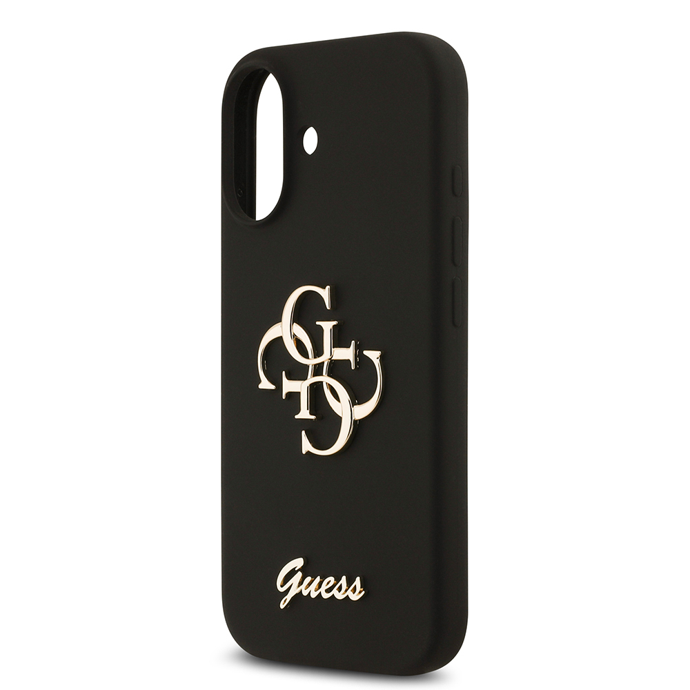 Apple iPhone 17 Uyumlu Kılıf Guess Orjinal Lisanslı Grained Yazı Logolu Kapak - 5