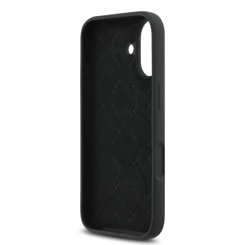 Apple iPhone 17 Uyumlu Kılıf Guess Orjinal Lisanslı Grained Yazı Logolu Kapak - 6