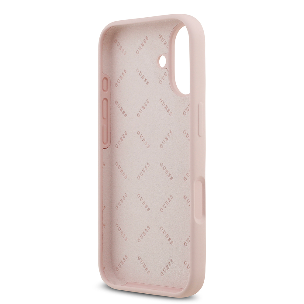 Apple iPhone 17 Uyumlu Kılıf Guess Orjinal Lisanslı Grained Yazı Logolu Kapak - 13