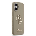 Apple iPhone 17 Uyumlu Kılıf Guess Orjinal Lisanslı Grained Yazı Logolu Kapak - 17
