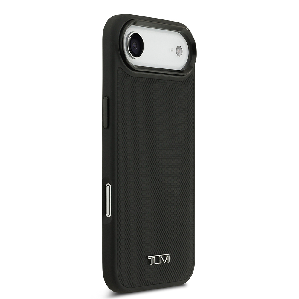 Apple iPhone 17 Air Uyumlu Kılıf TUMI M-safe Şarj Özellikli Deri Noktalı Dizayn Kapak - 3