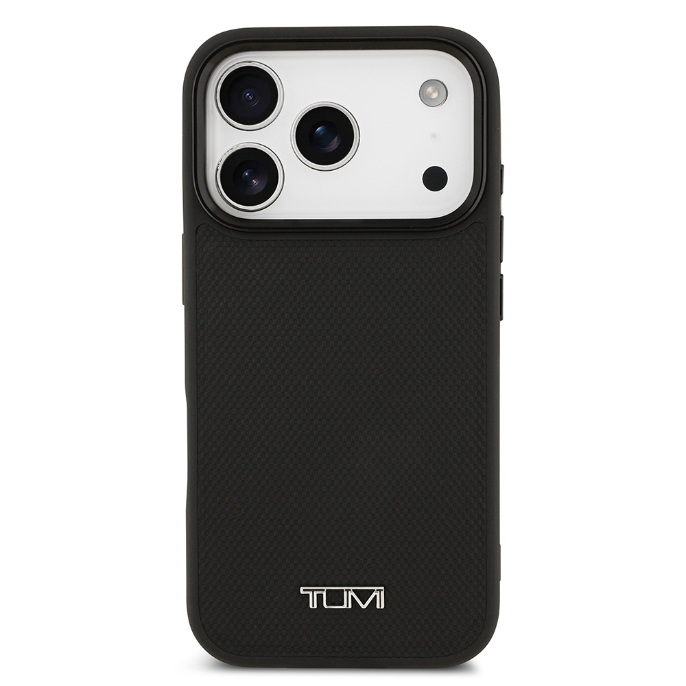 Apple iPhone 17 Pro Uyumlu Kılıf TUMI M-safe Şarj Özellikli Deri Noktalı Dizayn Kapak - 2