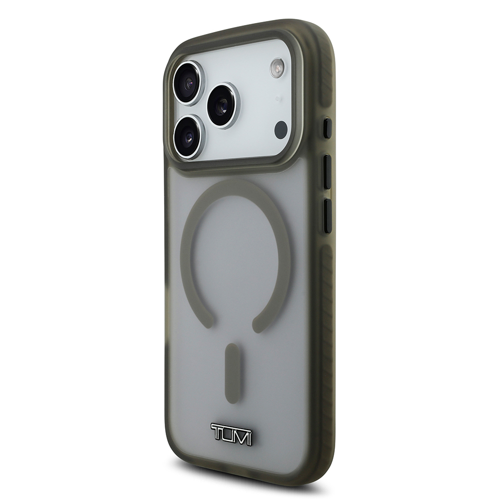 Apple iPhone 17 Pro Uyumlu Kılıf TUMI Orjinal Lisanslı M-safe Şarj Özellikli Buzlu Transparan Kapak - 1
