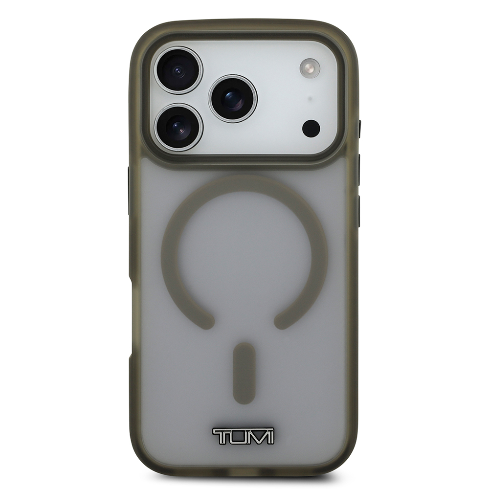Apple iPhone 17 Pro Uyumlu Kılıf TUMI Orjinal Lisanslı M-safe Şarj Özellikli Buzlu Transparan Kapak - 2