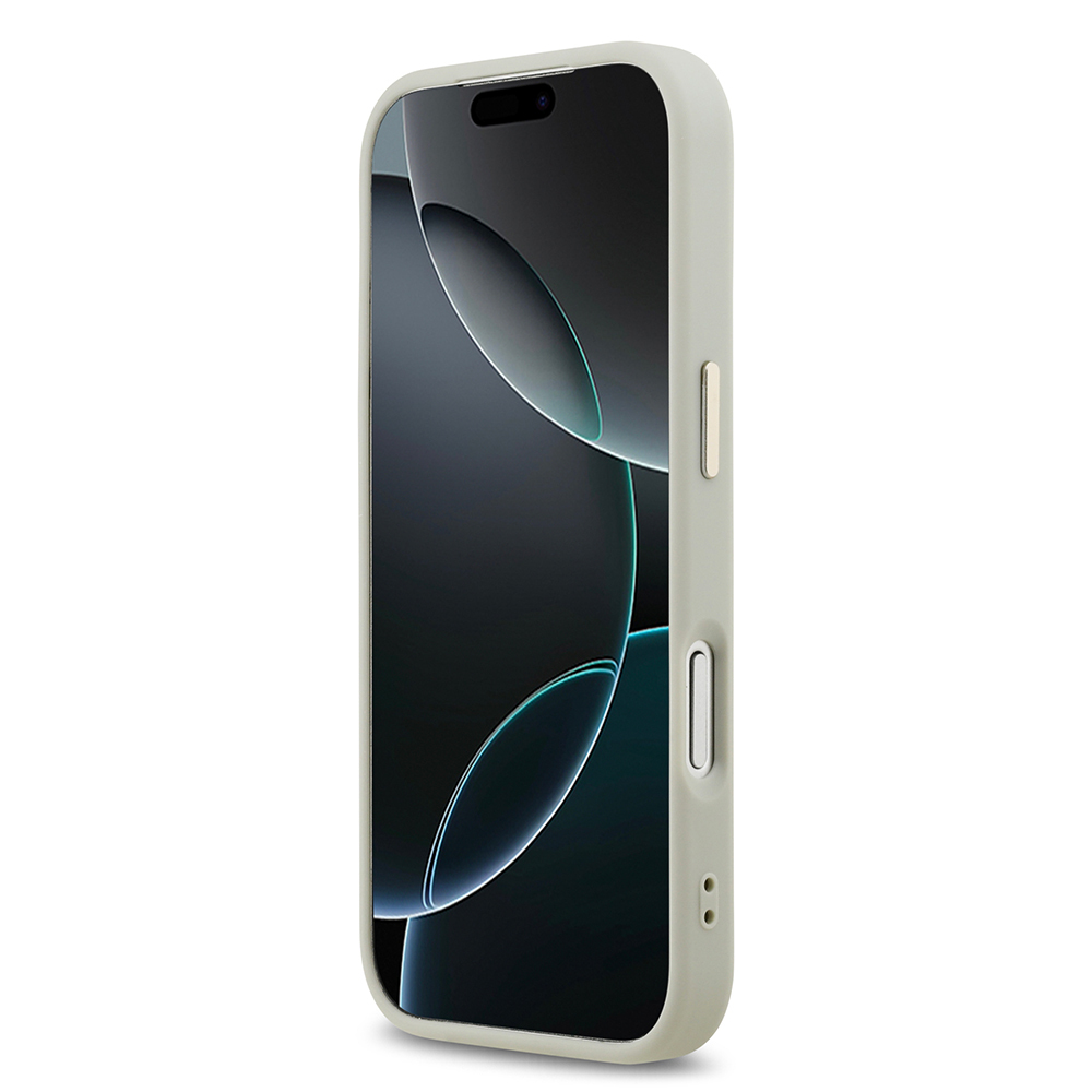 Apple iPhone 17 Pro Uyumlu Kılıf DKNY Orjinal Lisanslı M-safe Şarj Özellikli 3D Yazılı Checkered Pattern Kapak - 4