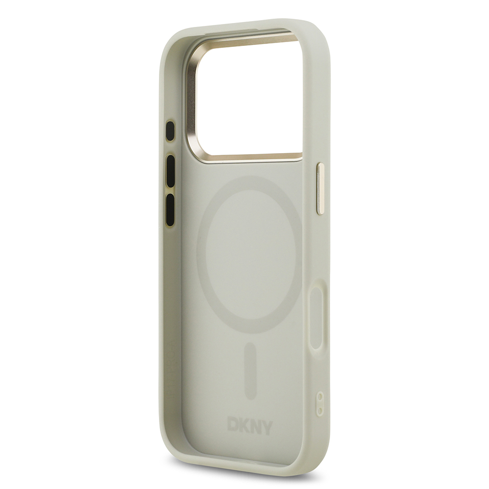 Apple iPhone 17 Pro Uyumlu Kılıf DKNY Orjinal Lisanslı M-safe Şarj Özellikli 3D Yazılı Checkered Pattern Kapak - 6