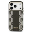 Apple iPhone 17 Pro Uyumlu Kılıf DKNY Orjinal Lisanslı M-safe Şarj Özellikli 3D Yazılı Checkered Pattern Kapak - 8