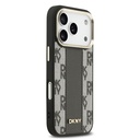 Apple iPhone 17 Pro Uyumlu Kılıf DKNY Orjinal Lisanslı M-safe Şarj Özellikli 3D Yazılı Checkered Pattern Kapak - 9