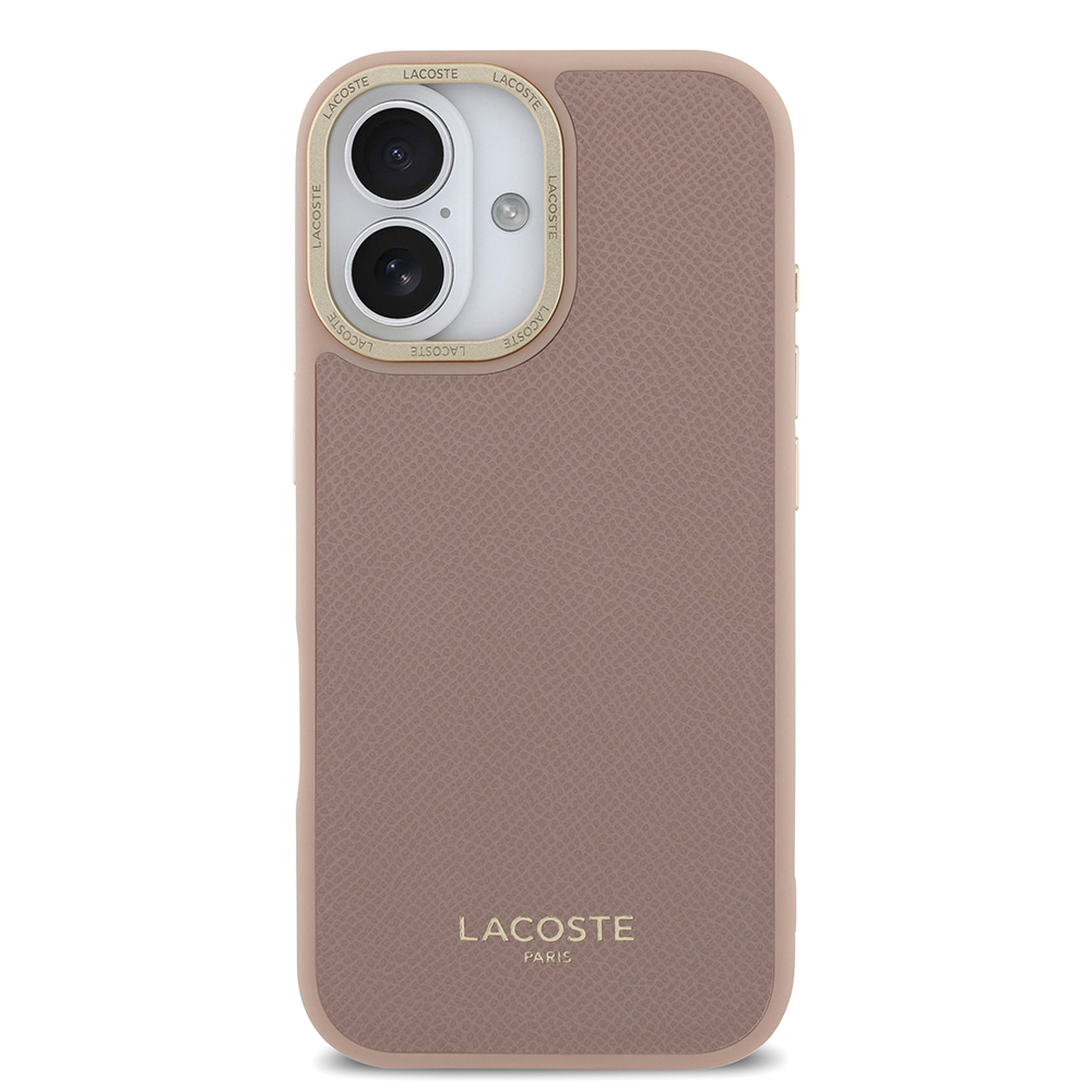 Apple iPhone 17 Uyumlu Kılıf Lacoste Orjinal Lisanslı M-safe Şarj Özellikli Champs Elysees PU Deri Tasarımlı Kapak - 4