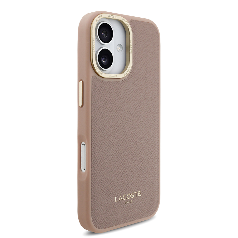 Apple iPhone 17 Uyumlu Kılıf Lacoste Orjinal Lisanslı M-safe Şarj Özellikli Champs Elysees PU Deri Tasarımlı Kapak - 7