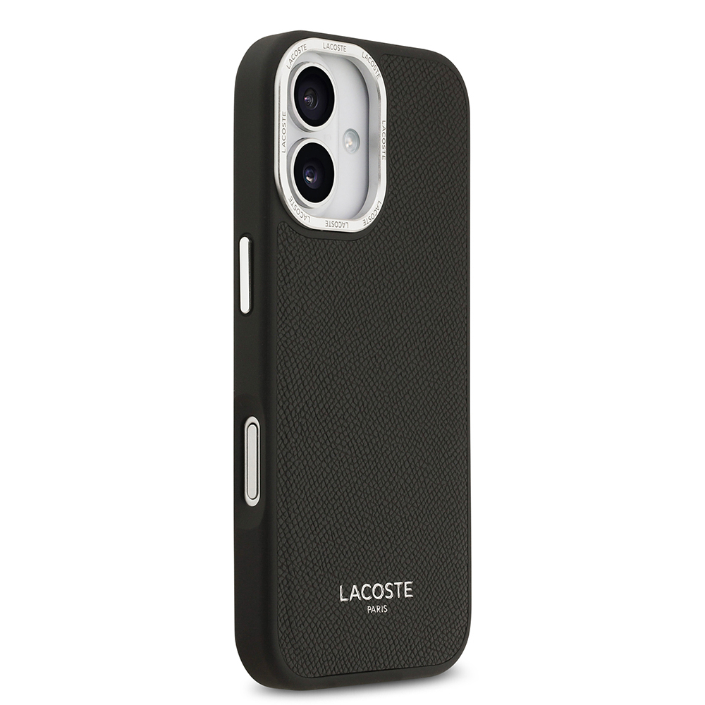 Apple iPhone 17 Uyumlu Kılıf Lacoste Orjinal Lisanslı M-safe Şarj Özellikli Champs Elysees PU Deri Tasarımlı Kapak - 8