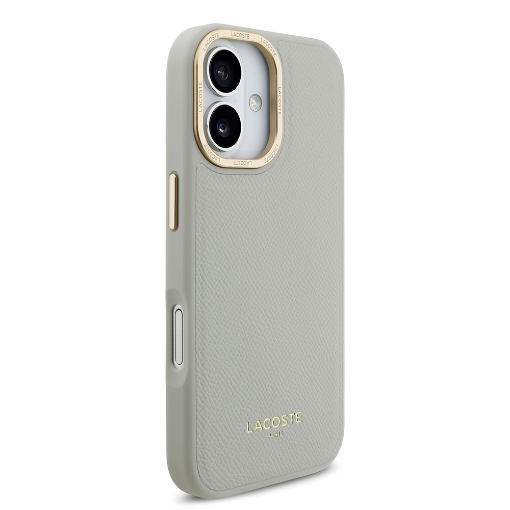 Apple iPhone 17 Uyumlu Kılıf Lacoste Orjinal Lisanslı M-safe Şarj Özellikli Champs Elysees PU Deri Tasarımlı Kapak - 9