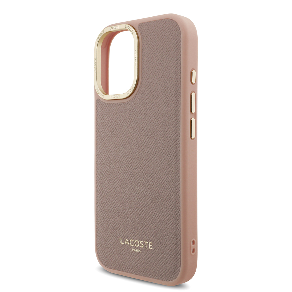 Apple iPhone 17 Uyumlu Kılıf Lacoste Orjinal Lisanslı M-safe Şarj Özellikli Champs Elysees PU Deri Tasarımlı Kapak - 13