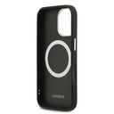 Apple iPhone 17 Uyumlu Kılıf Lacoste Orjinal Lisanslı M-safe Şarj Özellikli Champs Elysees PU Deri Tasarımlı Kapak - 17