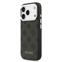 Apple iPhone 17 Pro Uyumlu Kılıf Guess Orjinal Lisanslı M-safe Şarj Özellikli Sıcak Baskılı Klasik Yazı Logolu PU Deri Peony Kapak - 1