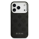 Apple iPhone 17 Pro Uyumlu Kılıf Guess Orjinal Lisanslı M-safe Şarj Özellikli Sıcak Baskılı Klasik Yazı Logolu PU Deri Peony Kapak - 9