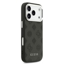 Apple iPhone 17 Pro Uyumlu Kılıf Guess Orjinal Lisanslı M-safe Şarj Özellikli Sıcak Baskılı Klasik Yazı Logolu PU Deri Peony Kapak - 12