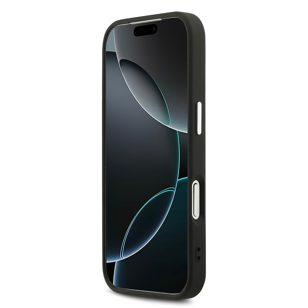 Apple iPhone 17 Pro Uyumlu Kılıf Guess Orjinal Lisanslı M-safe Şarj Özellikli Sıcak Baskılı Klasik Yazı Logolu PU Deri Peony Kapak - 14