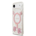Apple iPhone 17 Air Uyumlu Kılıf Guess Orjinal Lisanslı M-safe Şarj Özellikli Transparan Resin Flowers Kapak - 7