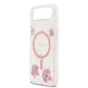 Apple iPhone 17 Air Uyumlu Kılıf Guess Orjinal Lisanslı M-safe Şarj Özellikli Transparan Resin Flowers Kapak - 11