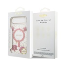 Apple iPhone 17 Air Uyumlu Kılıf Guess Orjinal Lisanslı M-safe Şarj Özellikli Transparan Resin Flowers Kapak - 14