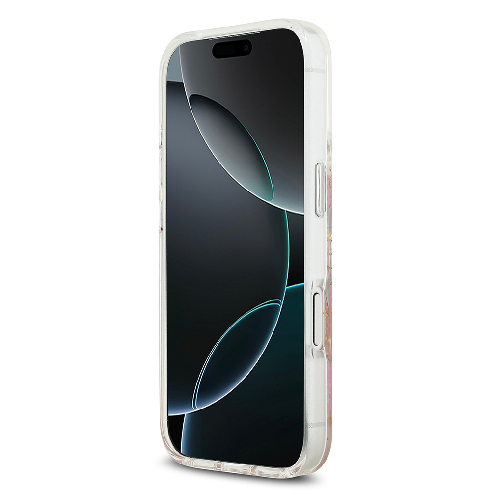 Apple iPhone 17 Pro Uyumlu Kılıf Guess Orjinal Lisanslı M-safe Şarj Özellikli Transparan Resin Flowers Kapak - 4