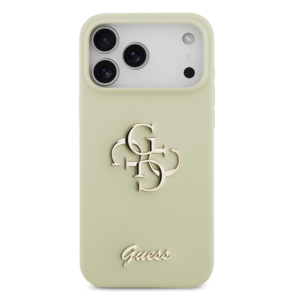 Apple iPhone 17 Pro Max Uyumlu Kılıf Guess Orjinal Lisanslı Grained Yazı Logolu Kapak - 2