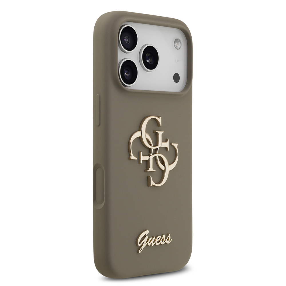 Apple iPhone 17 Pro Max Uyumlu Kılıf Guess Orjinal Lisanslı Grained Yazı Logolu Kapak - 15
